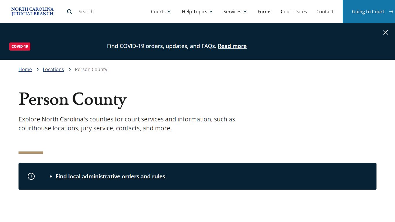 Person County | North Carolina Judicial Branch